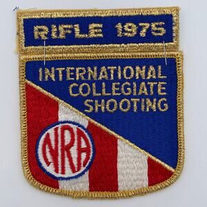 NRA National Rifle Association International Collegiate Shooting 1975 Patches